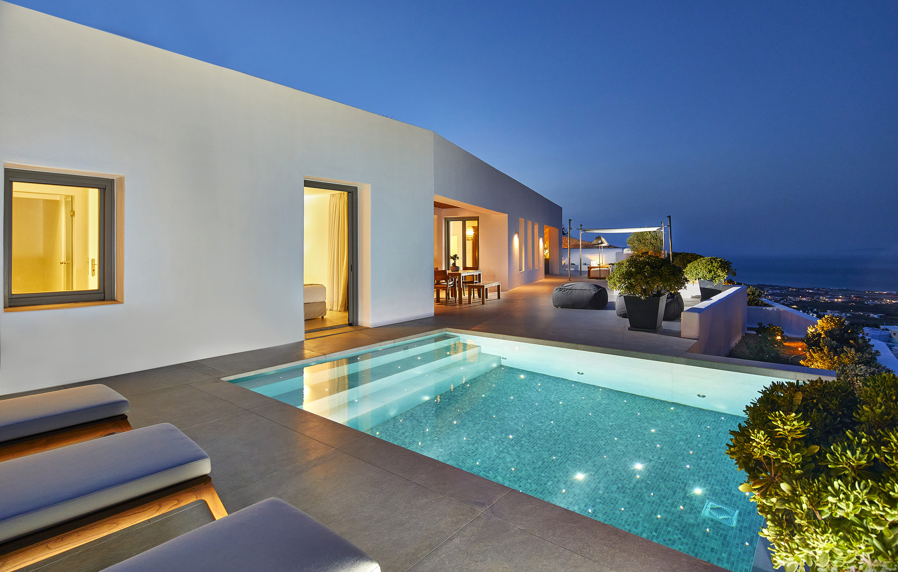 Property Details - Chic Santorini Villa with Private Pool & Hot Tub ...